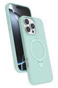 Apple iPhone 16 Pro Max Uyumlu Regal Magsafe Standlı Kapak - Su Yeşili
