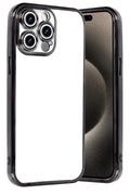 Apple iPhone 15 Pro Max Uyumlu Lensli Silikon - Siyah