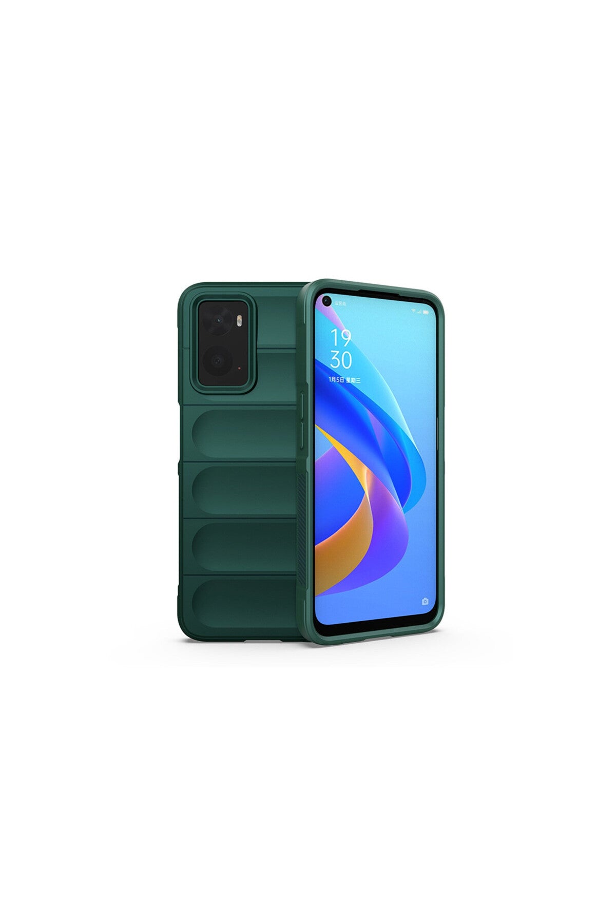 Realme 9i 4G Uyumlu Kılıf Optimum Silikon - Koyu Yeşil