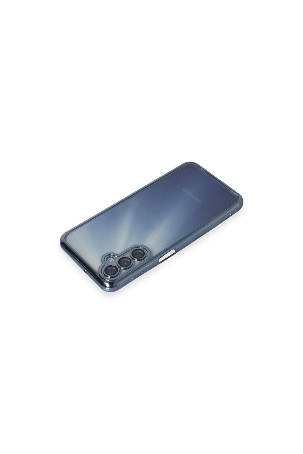 Samsung Galaxy A35 5G Uyumlu Kılıf Lensli Silikon - Açık Mavi