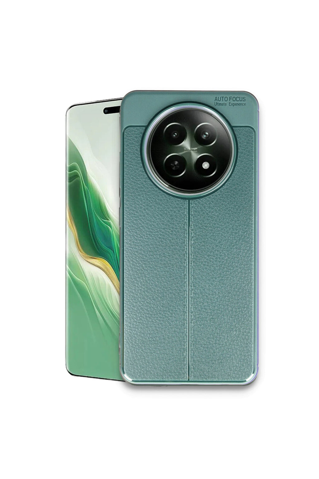 Realme 12 5G Uyumlu Kılıf Auto Focus Kapak - Koyu Yeşil