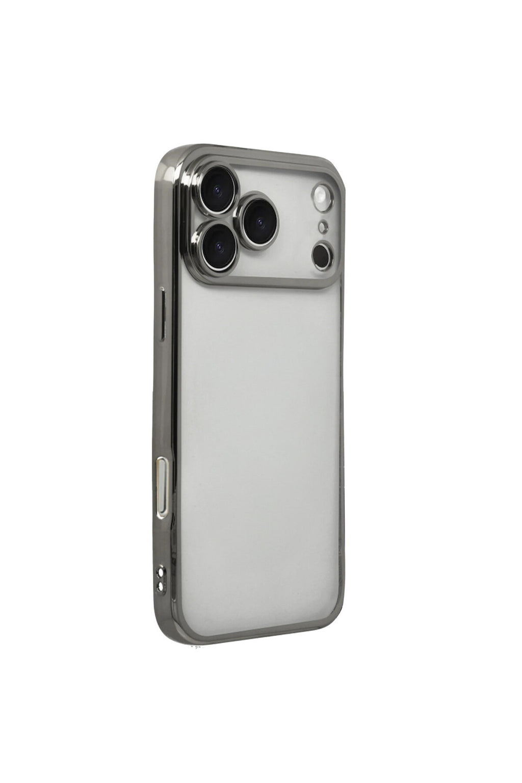 Apple iPhone 17 Pro Max Uyumlu Lensli Silikon - Titan Gri