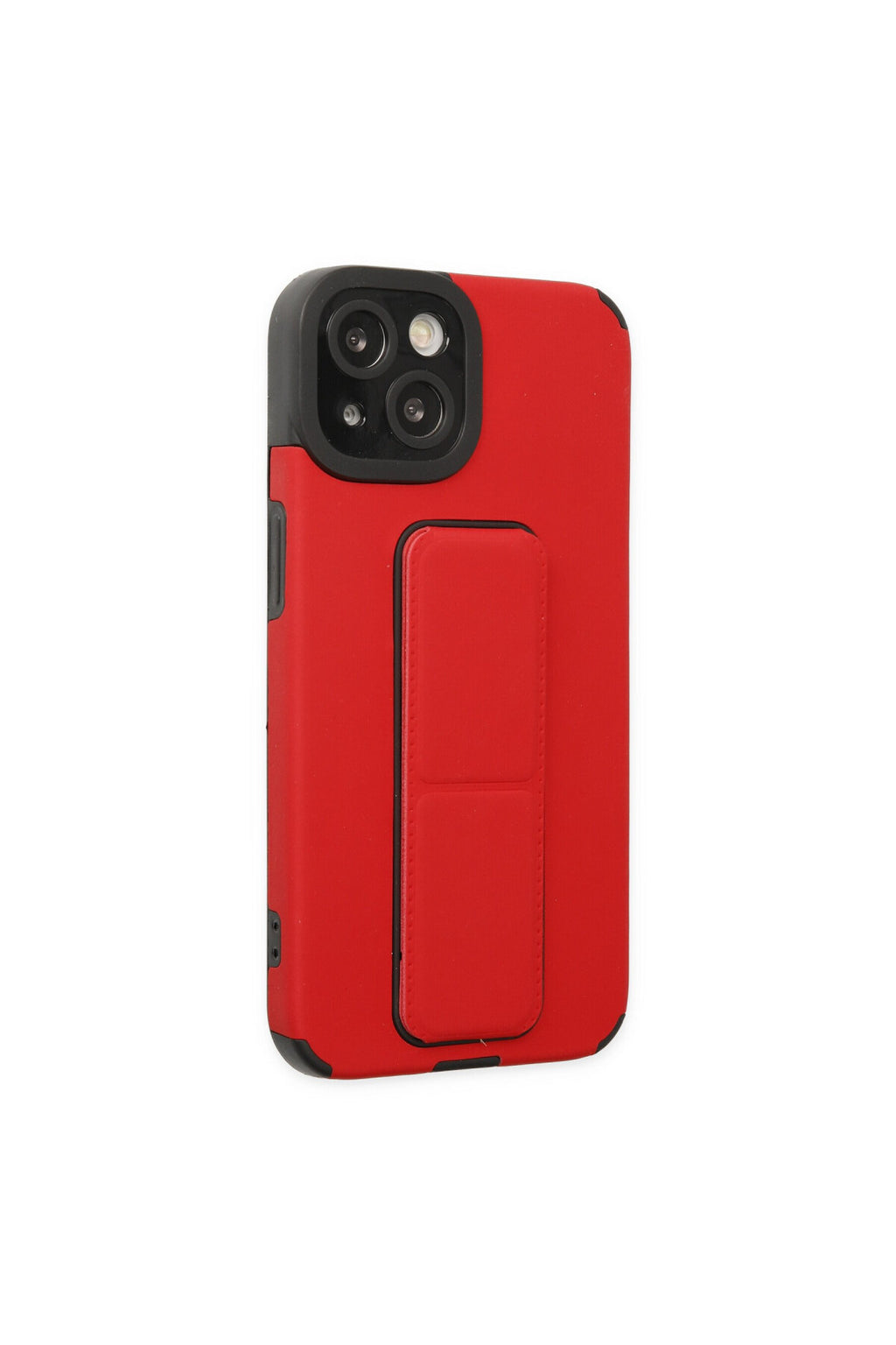 Apple iPhone 14 Plus Uyumlu Kılıf Mega Standlı Silikon - Kırmızı