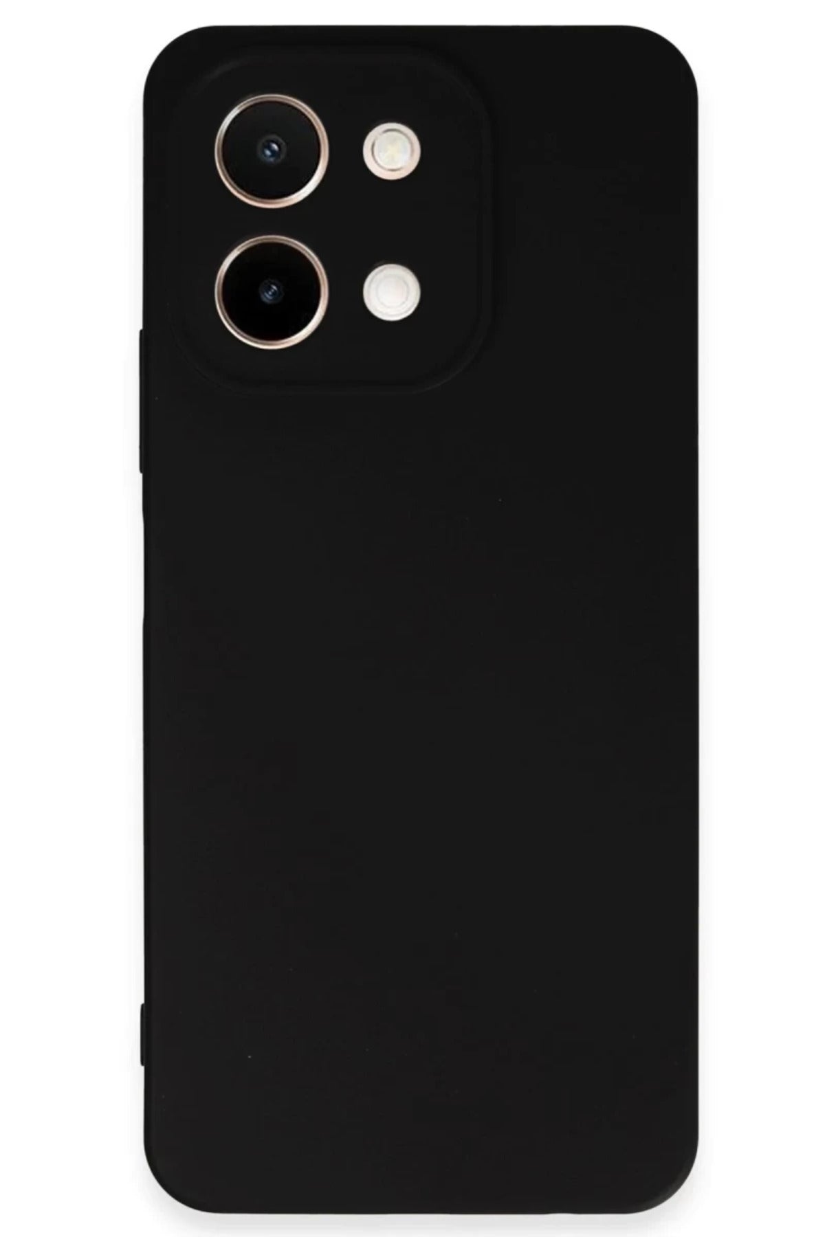 Vivo Y28 Uyumlu Kılıf First Silikon - Siyah
