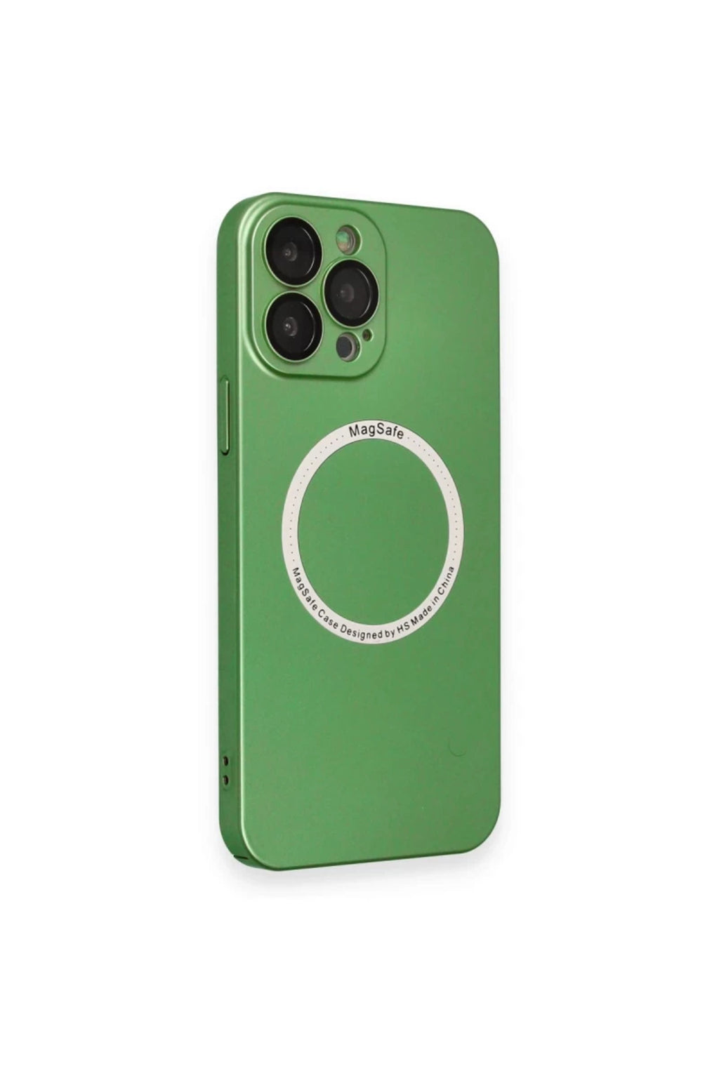 Apple iPhone 13 Pro Uyumlu Kılıf Jack Magneticsafe Lens Silikon - Yeşil
