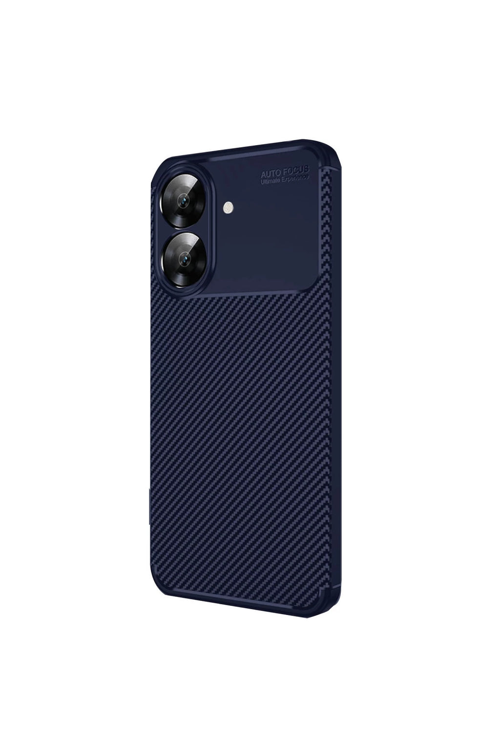 Realme Note 60 Uyumlu Kılıf Auto Focus Karbon Kapak - Lacivert
