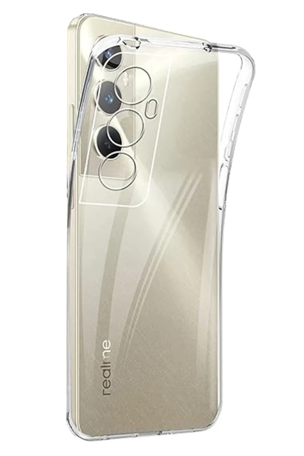 Realme C65 Uyumlu Kılıf Lüx Şeffaf Silikon