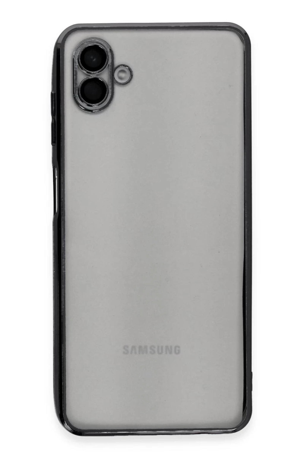 Samsung Galaxy A04 Uyumlu Kılıf Lensli Silikon - Siyah