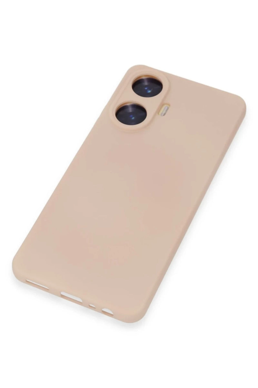 Realme C55 Uyumlu Kılıf Nano içi Kadife Silikon - Pudra