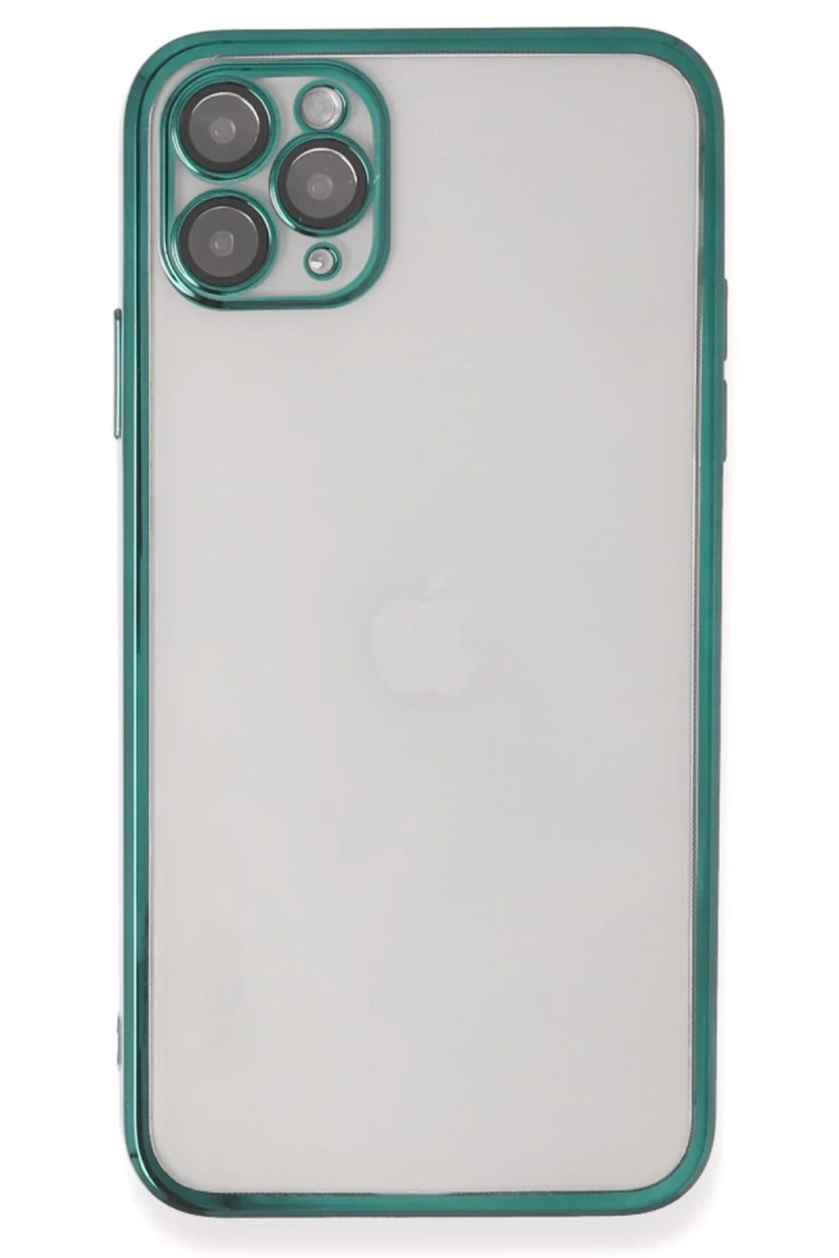 Apple iPhone 11 Pro Uyumlu Kılıf Lensli Silikon - Yeşil