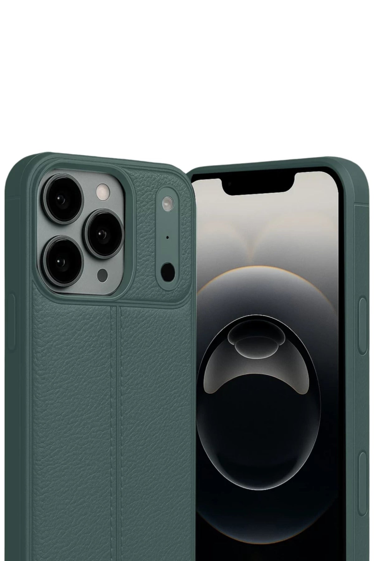 Apple iPhone 17 Pro Uyumlu Auto Focus Kapak - Koyu Yeşil