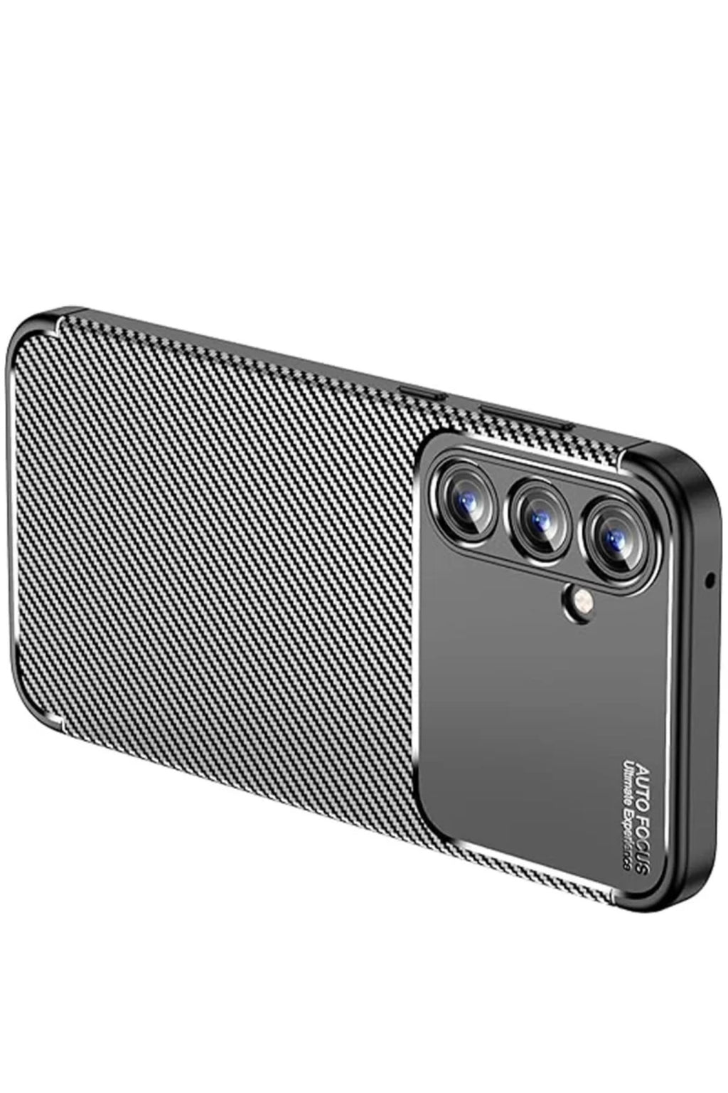 Samsung Galaxy A15 4G Uyumlu Kılıf Auto Focus Karbon Kapak - Siyah