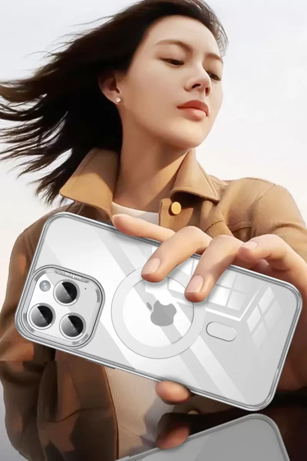 Joko Apple iPhone 14 Pro Uyumlu Drop Magsafe Kapak - Titan Gri