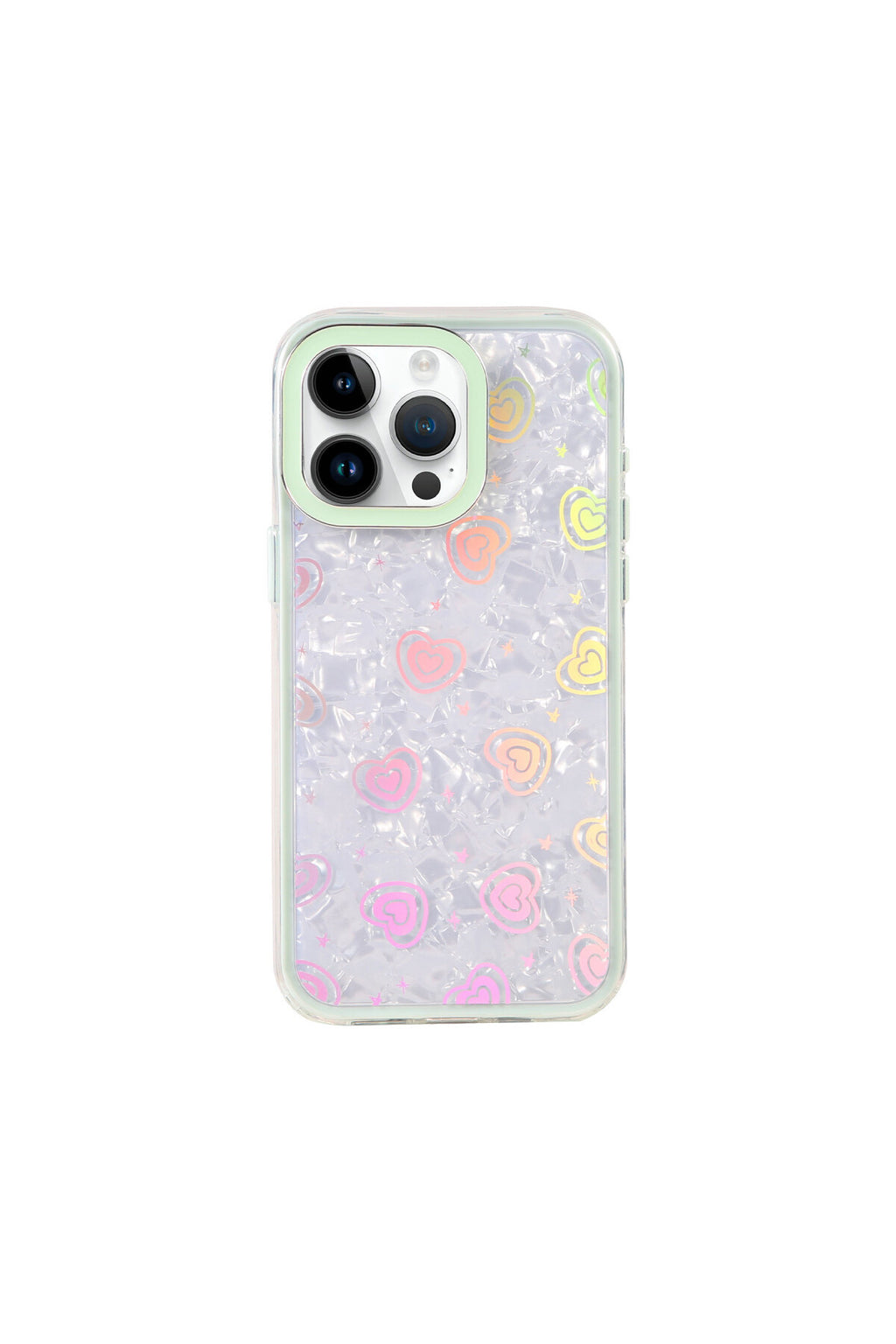 Apple iPhone 15 Pro Max Uyumlu Lumi Desenli Kapak - Yeşil