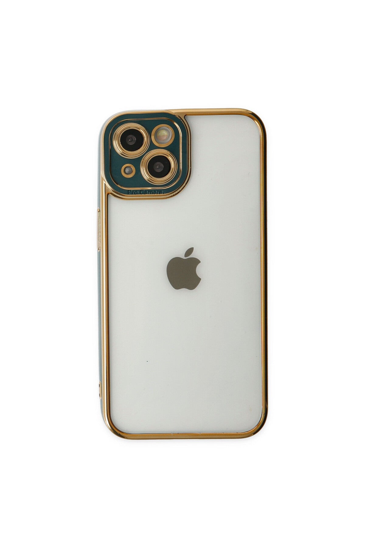 Apple iPhone 14 Plus Uyumlu Kılıf Liva Lens Silikon - Yeşil