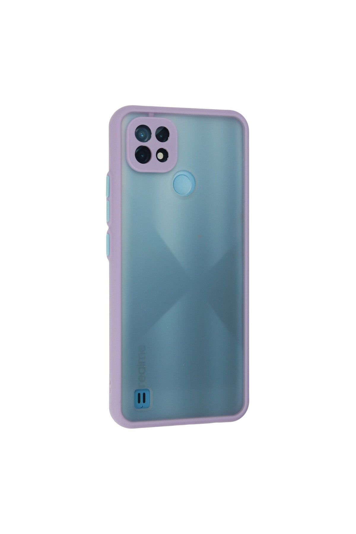 Realme C21 Uyumlu Kılıf Montreal Silikon Kapak - Mor