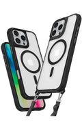 Apple iPhone 16 Pro Uyumlu Kılıf Enka Magsafe Silikon Kılıf - Siyah