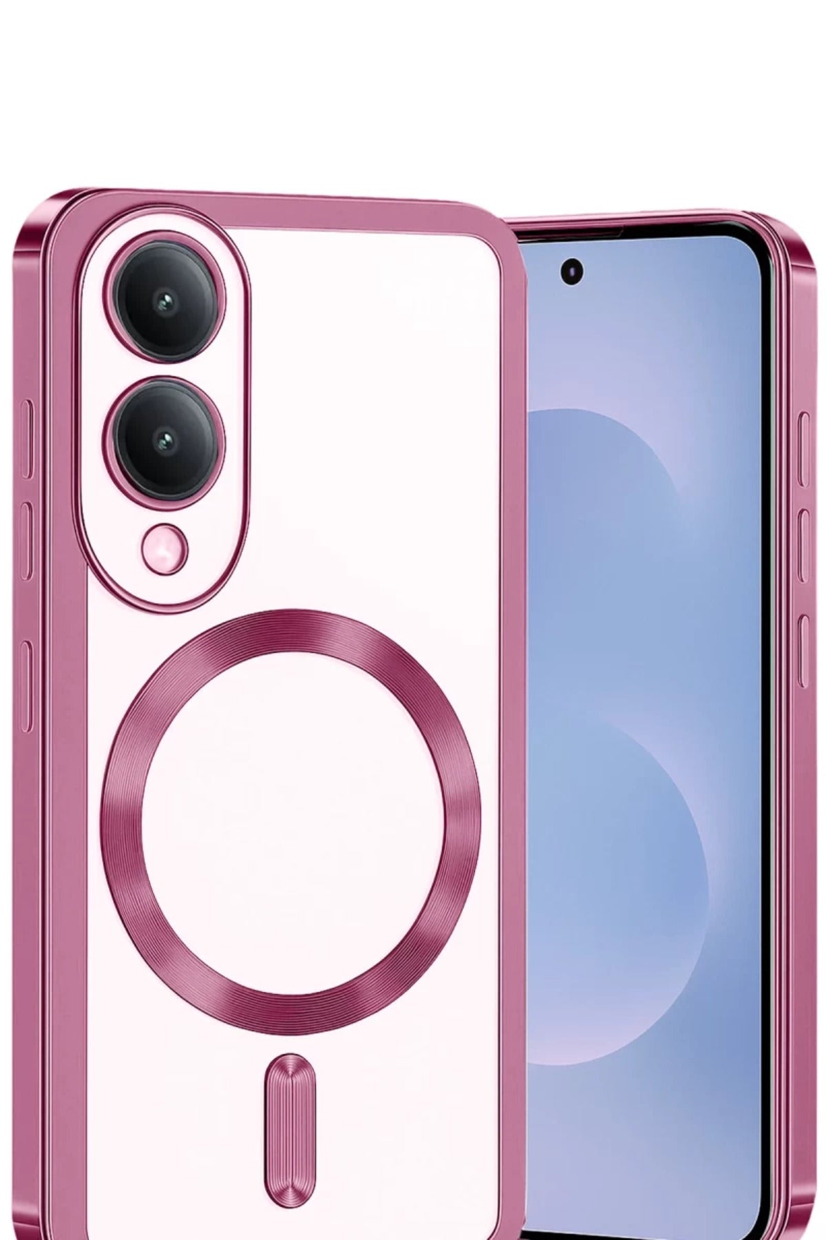 Samsung Galaxy S25 Uyumlu Edge Kross Magneticsafe Kapak - Rose