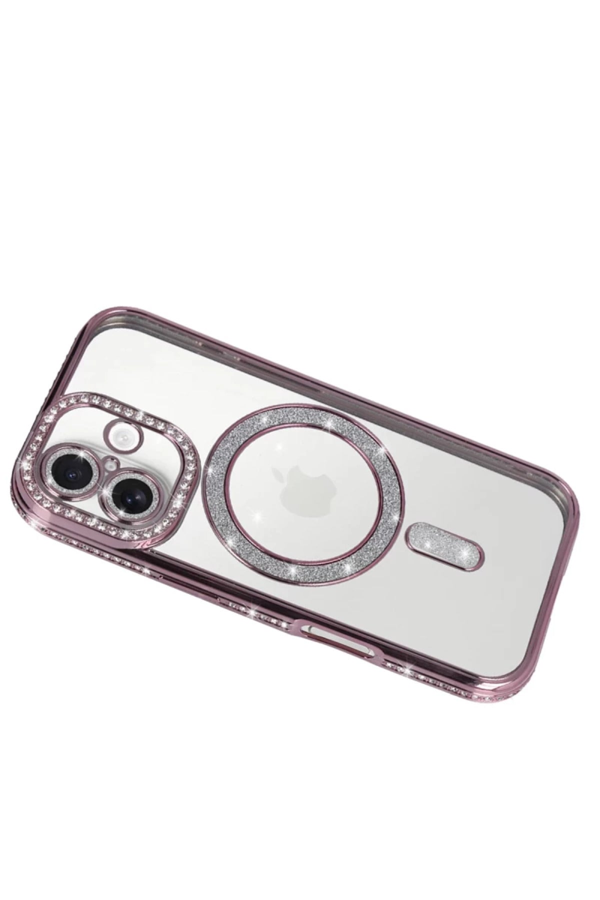Apple iPhone 17 Uyumlu Joke Simli Magneticsafe Kılıf - Pembe