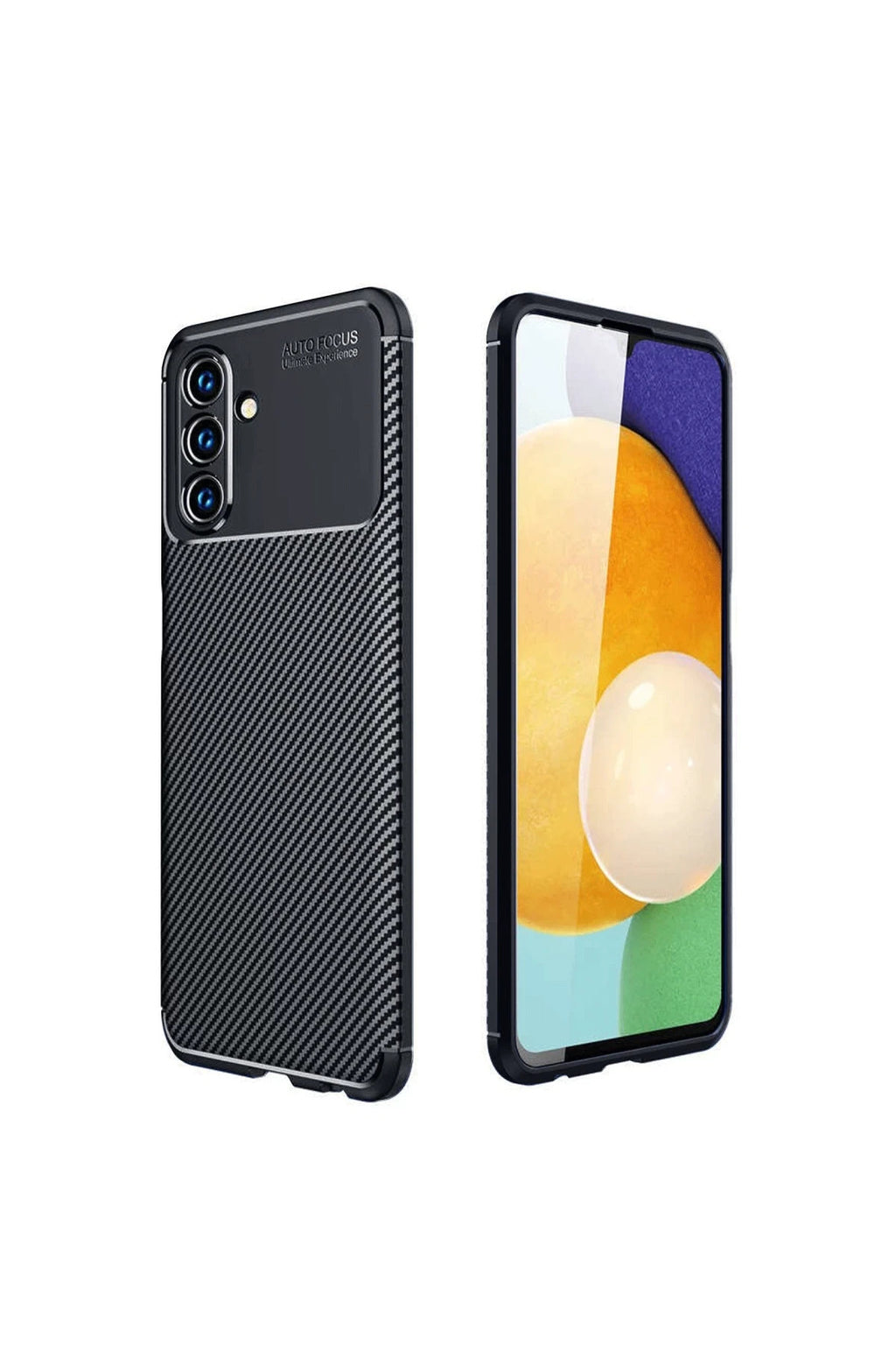 Samsung Galaxy A36 Uyumlu Kılıf Auto Focus Karbon Kapak - Siyah
