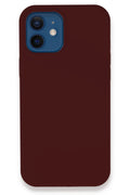 Apple iPhone 12 Uyumlu Kılıf Lansman Legant Silikon - Bordo