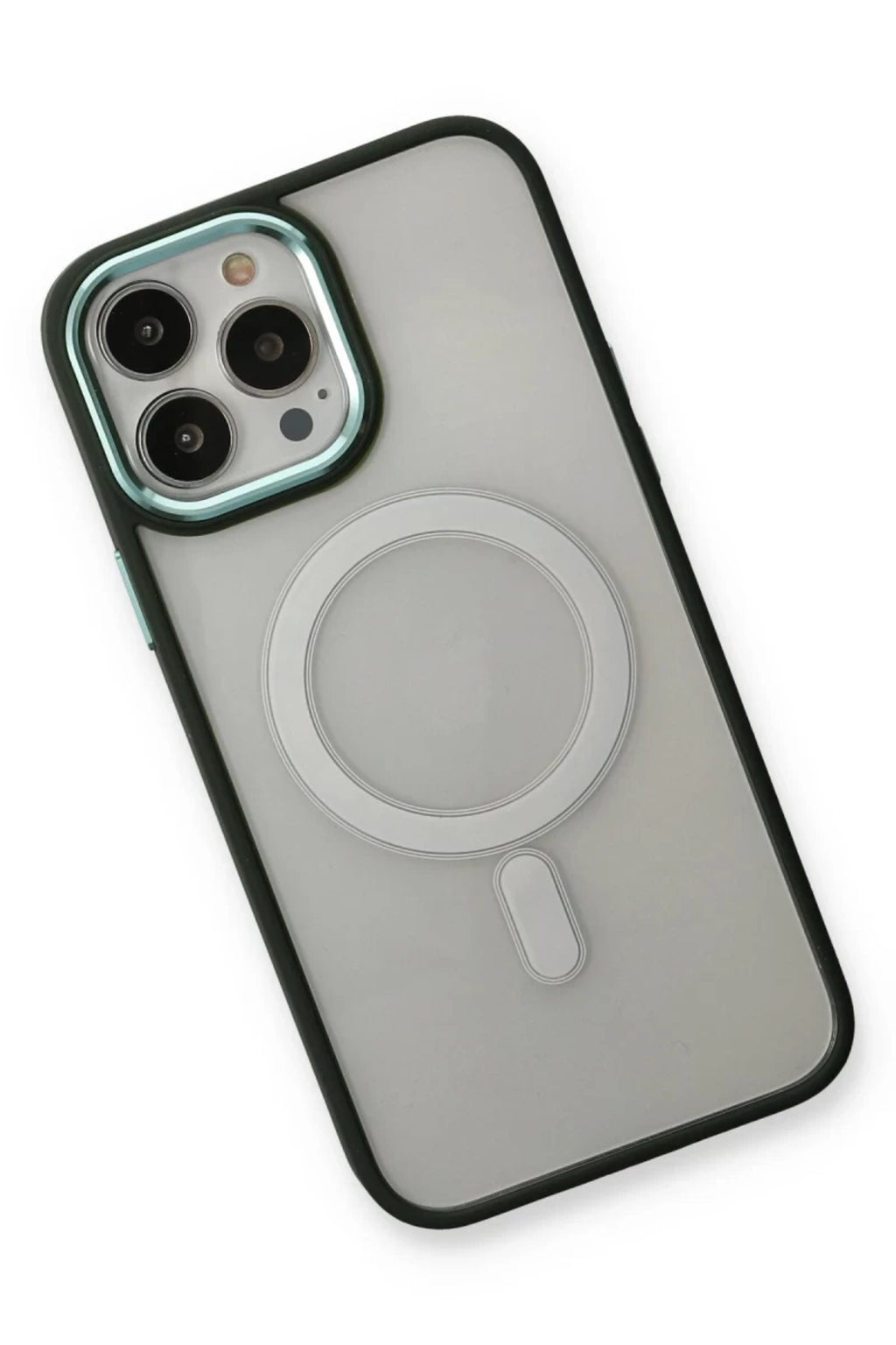Apple iPhone 14 Pro Max Uyumlu Kılıf Room Magneticsafe Silikon - Köknar Yeşili