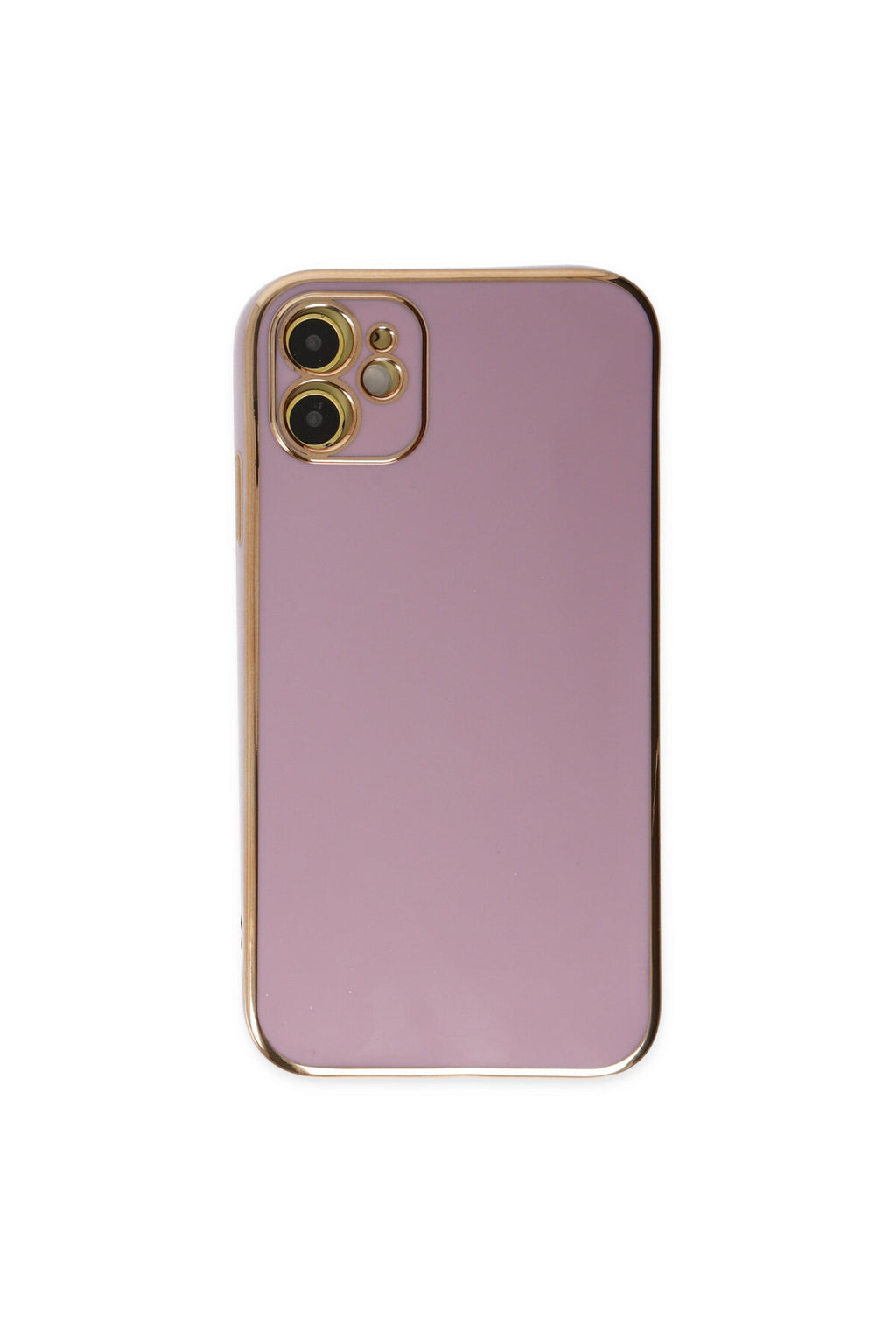 Apple iPhone 12 Uyumlu Kılıf Volet Silikon - Mor