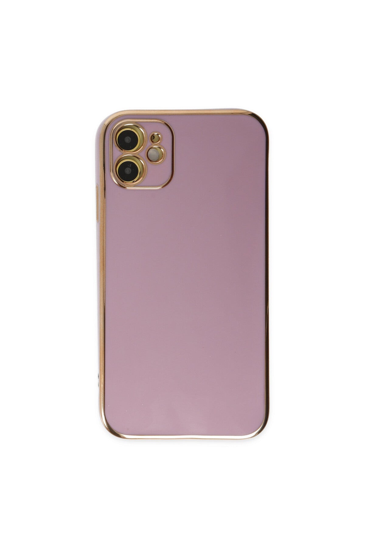 Apple iPhone 12 Uyumlu Kılıf Volet Silikon - Mor