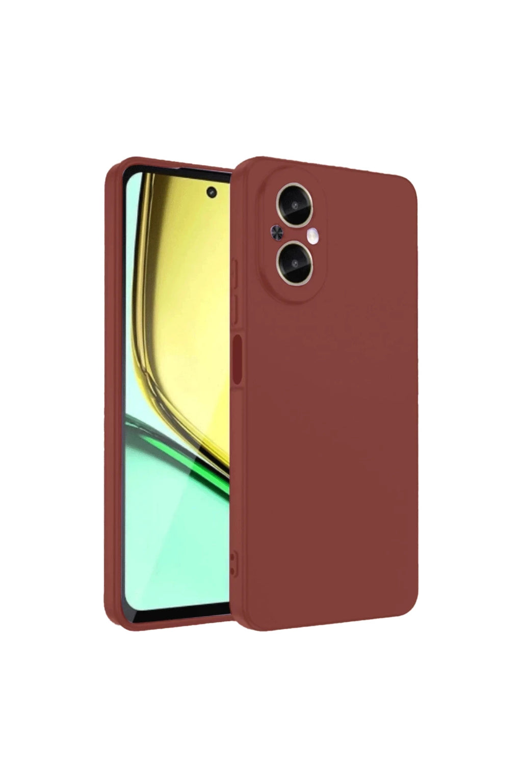 Realme 12 Lite Uyumlu Kılıf First Silikon - Bordo