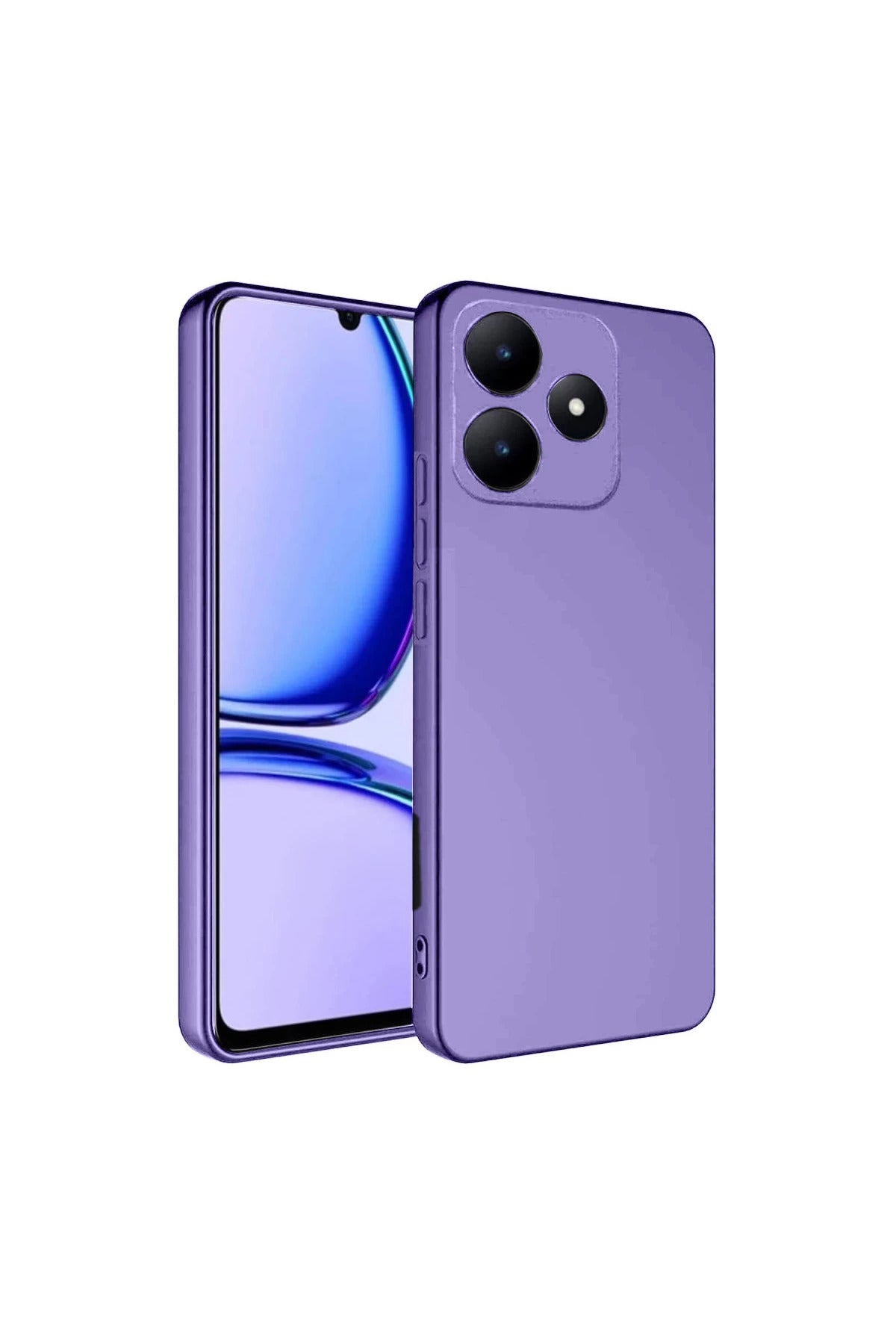 Realme C61 Uyumlu Kılıf First Silikon - Lila