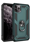 Apple iPhone 11 Pro Uyumlu Kılıf Sofya Yüzüklü Silikon Kapak - Yeşil