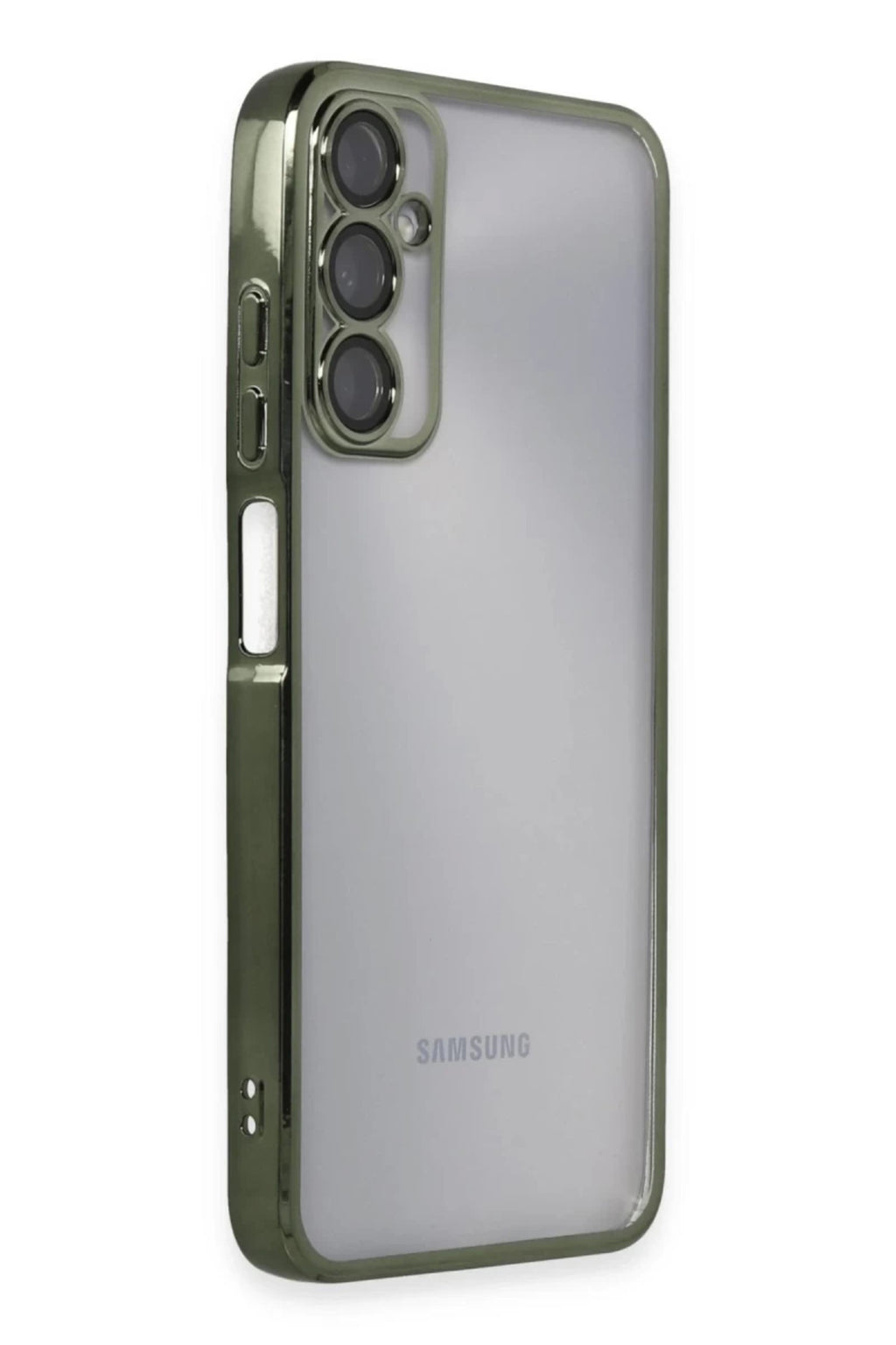 Samsung Galaxy A05S Uyumlu Kılıf Lensli Silikon - Yeşil