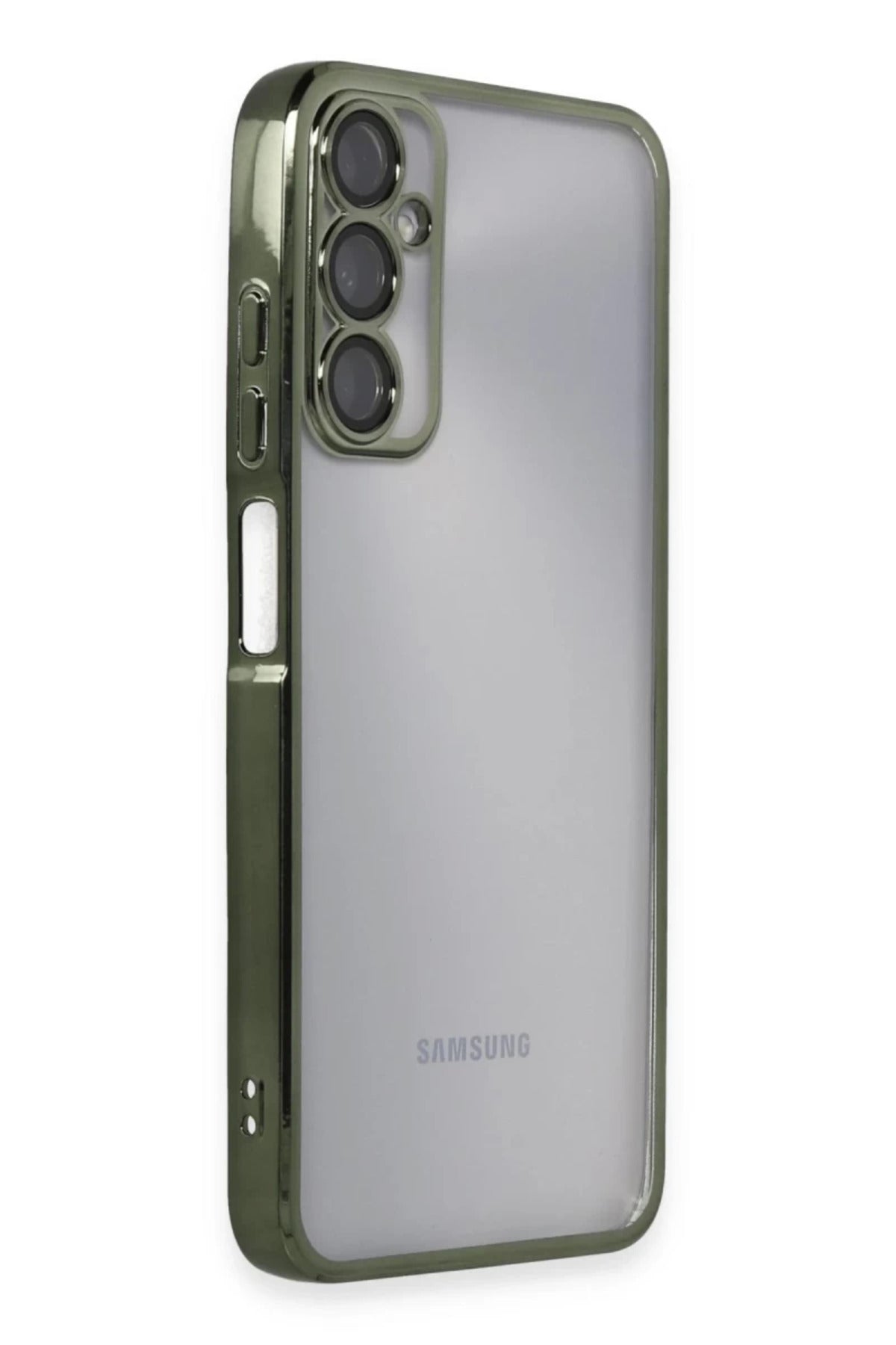 Samsung Galaxy A05S Uyumlu Kılıf Lensli Silikon - Yeşil