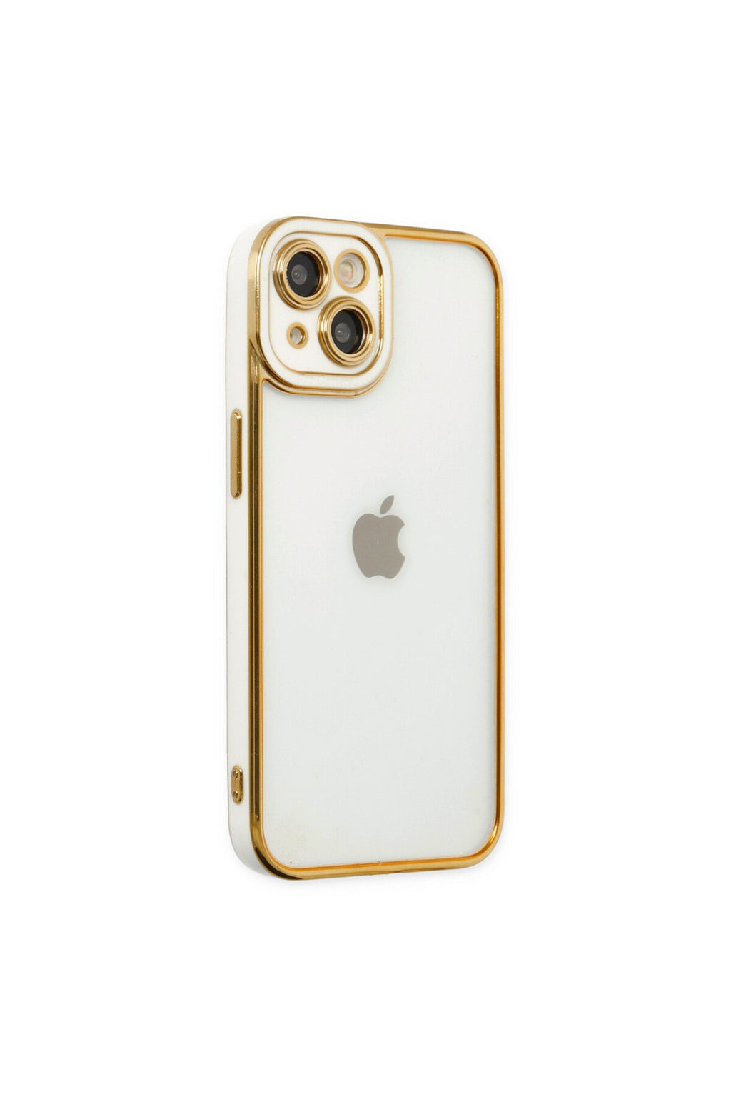 Apple iPhone 14 Plus Uyumlu Kılıf Liva Lens Silikon - Beyaz