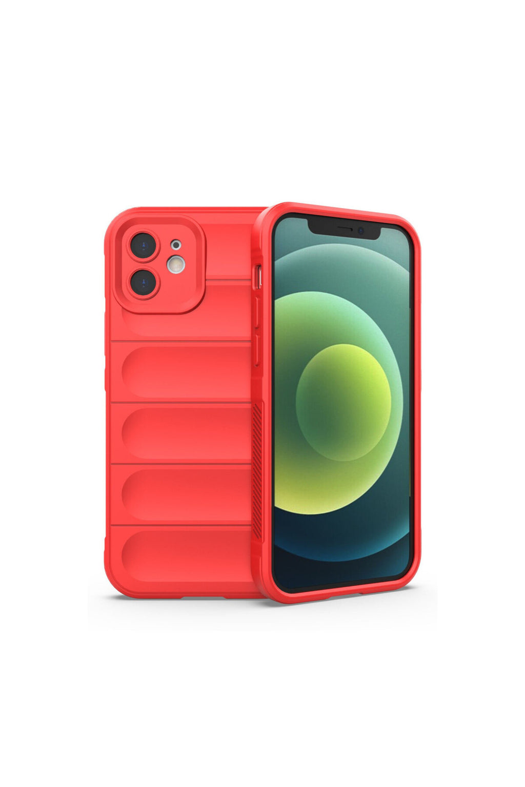 Apple iPhone 12 Uyumlu Kılıf Optimum Silikon - Kırmızı