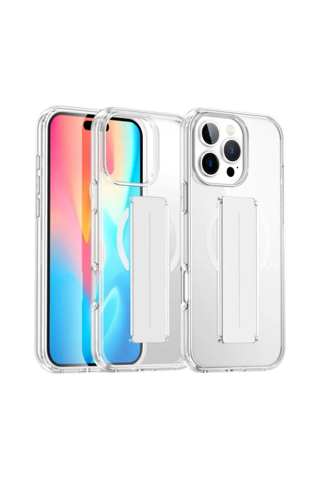 Joko Apple iPhone 16 Pro Max Uyumlu Kılıf Alfa Magsafe Standlı Kapak - Şeffaf