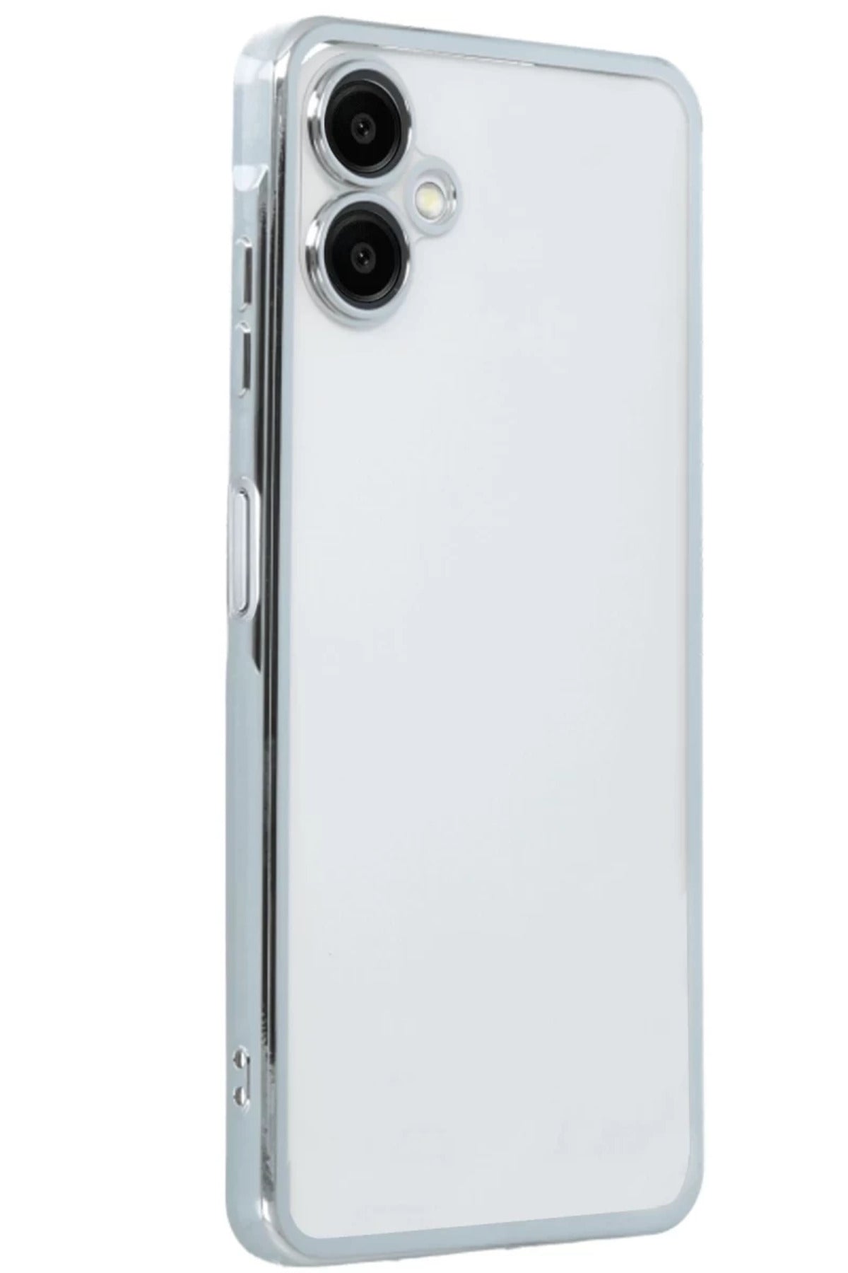 Samsung Galaxy A06 Uyumlu Kılıf Lensli Silikon - Gümüş