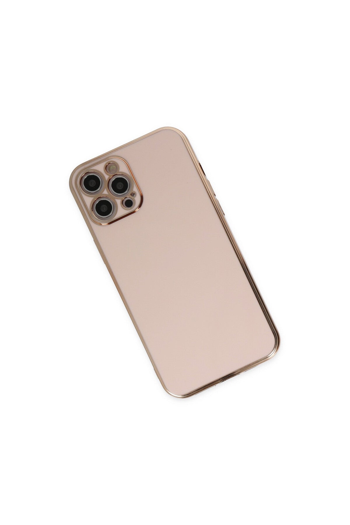 Apple iPhone 12 Pro Uyumlu Kılıf Volet Silikon - Pembe