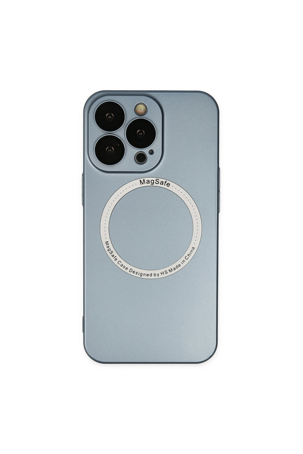 Apple iPhone 13 Pro Uyumlu Kılıf Jack Magneticsafe Lens Silikon - Sierra Blue