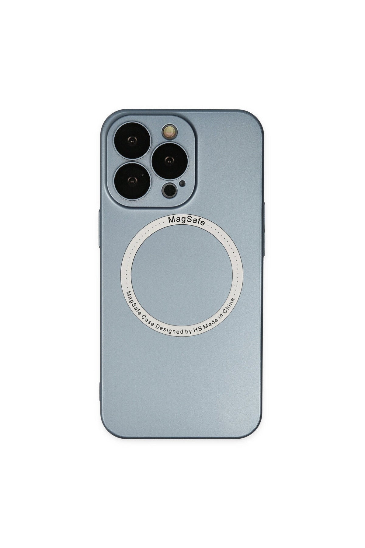 Apple iPhone 13 Pro Uyumlu Kılıf Jack Magneticsafe Lens Silikon - Sierra Blue