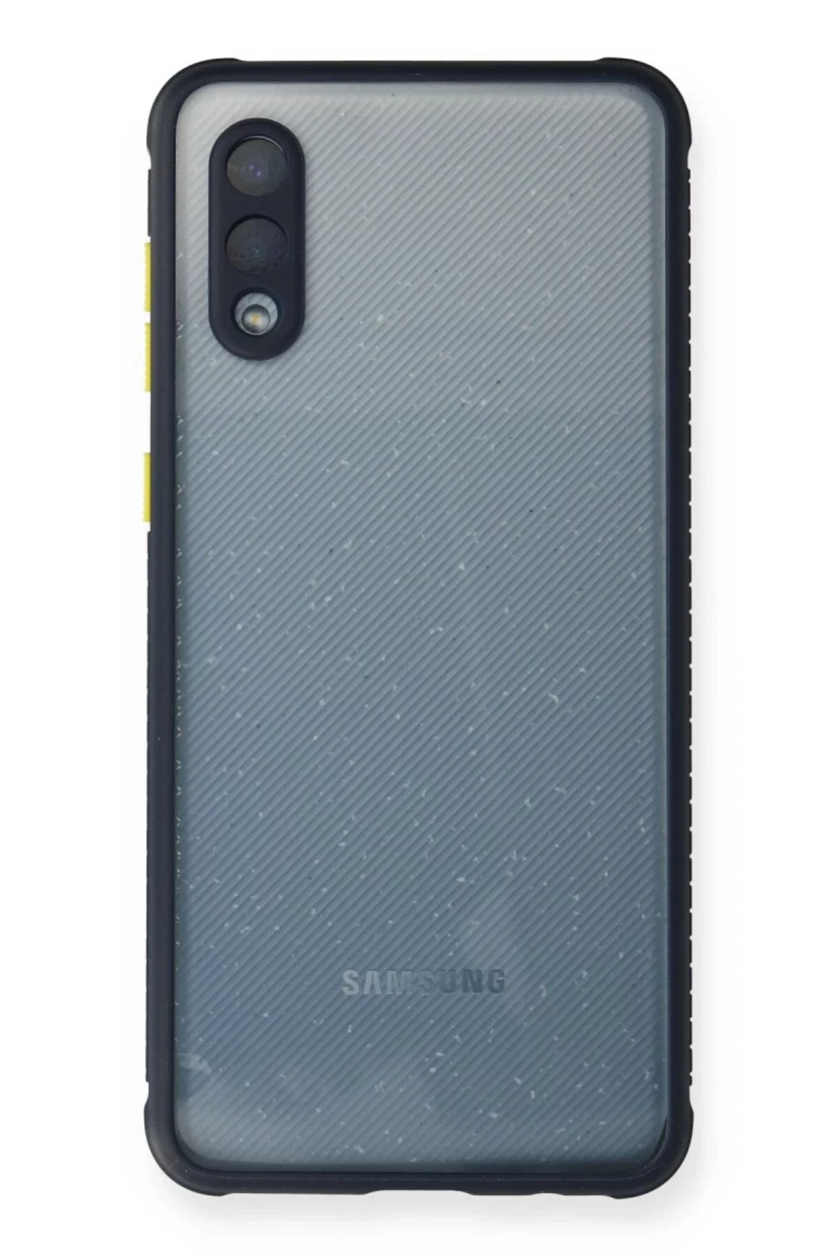 Samsung Galaxy A02 Uyumlu Kılıf Miami Şeffaf Silikon - Lacivert