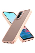 Xiaomi Redmi Note 10 Pro Uyumlu Kılıf Elegant Kapak - Pudra
