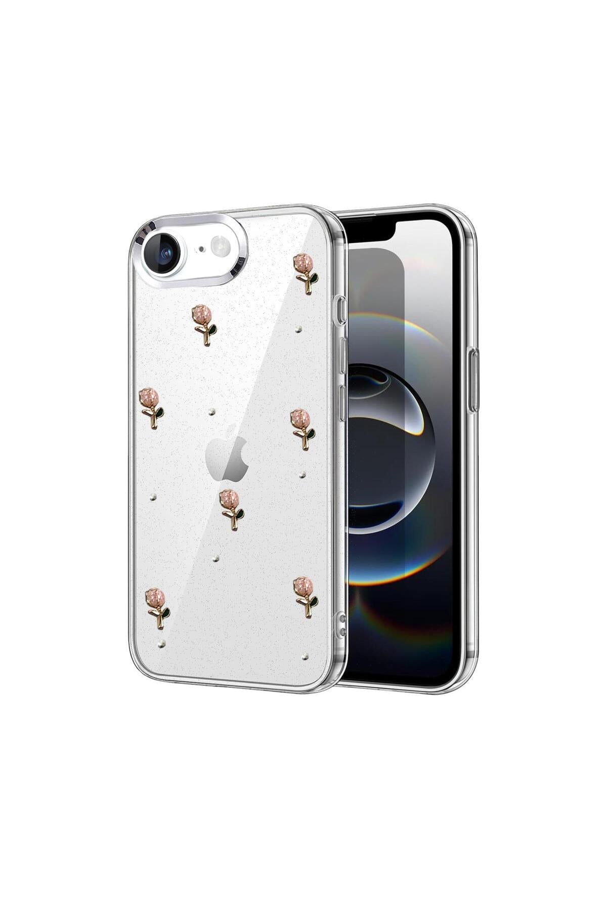 Apple iPhone 16E Uyumlu Fiyonk Desenli Kapak - Desen 6