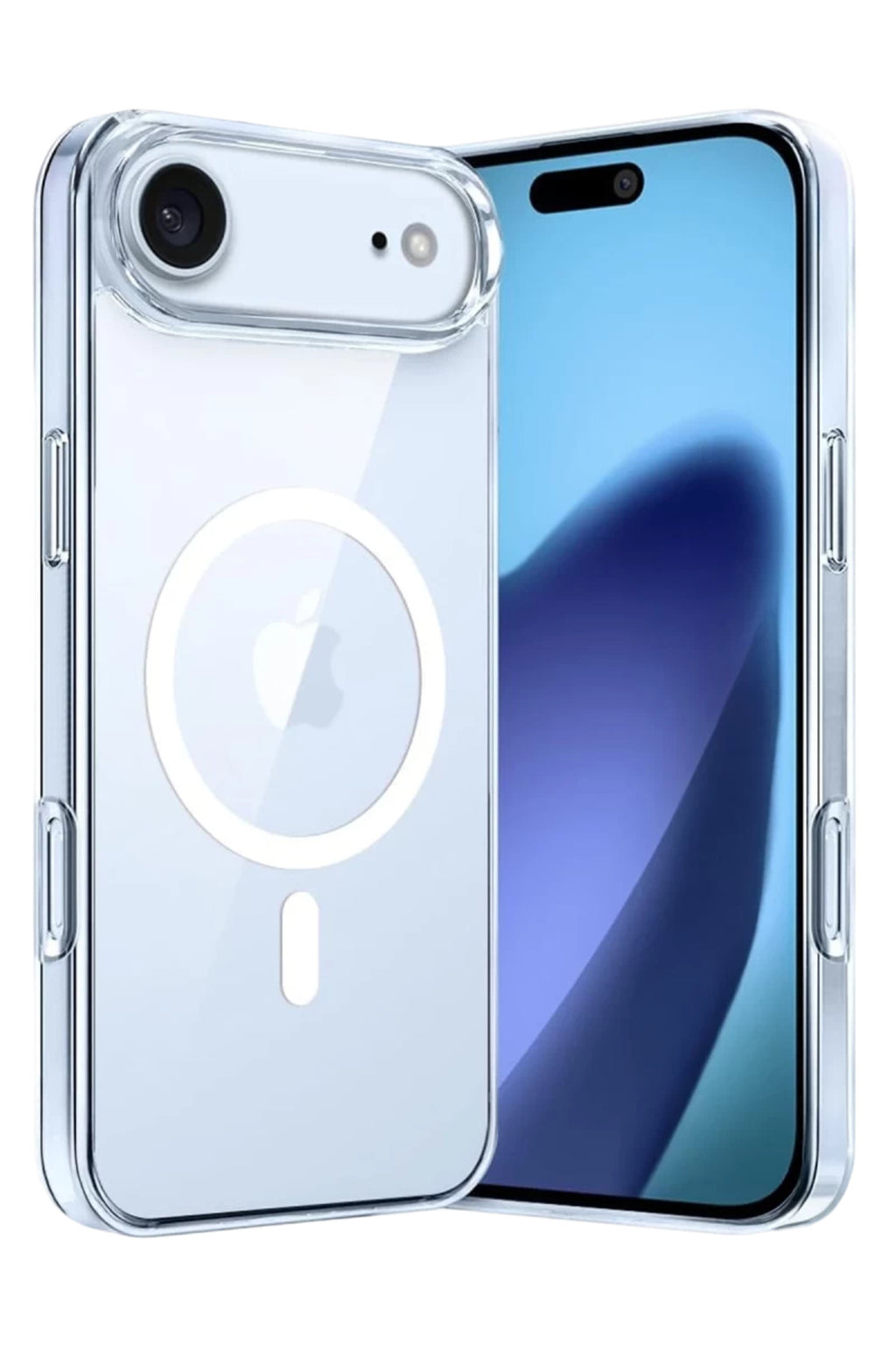 Apple iPhone 17 Air Uyumlu Combo Sert Şeffaf Magsafe Kapak - Şeffaf