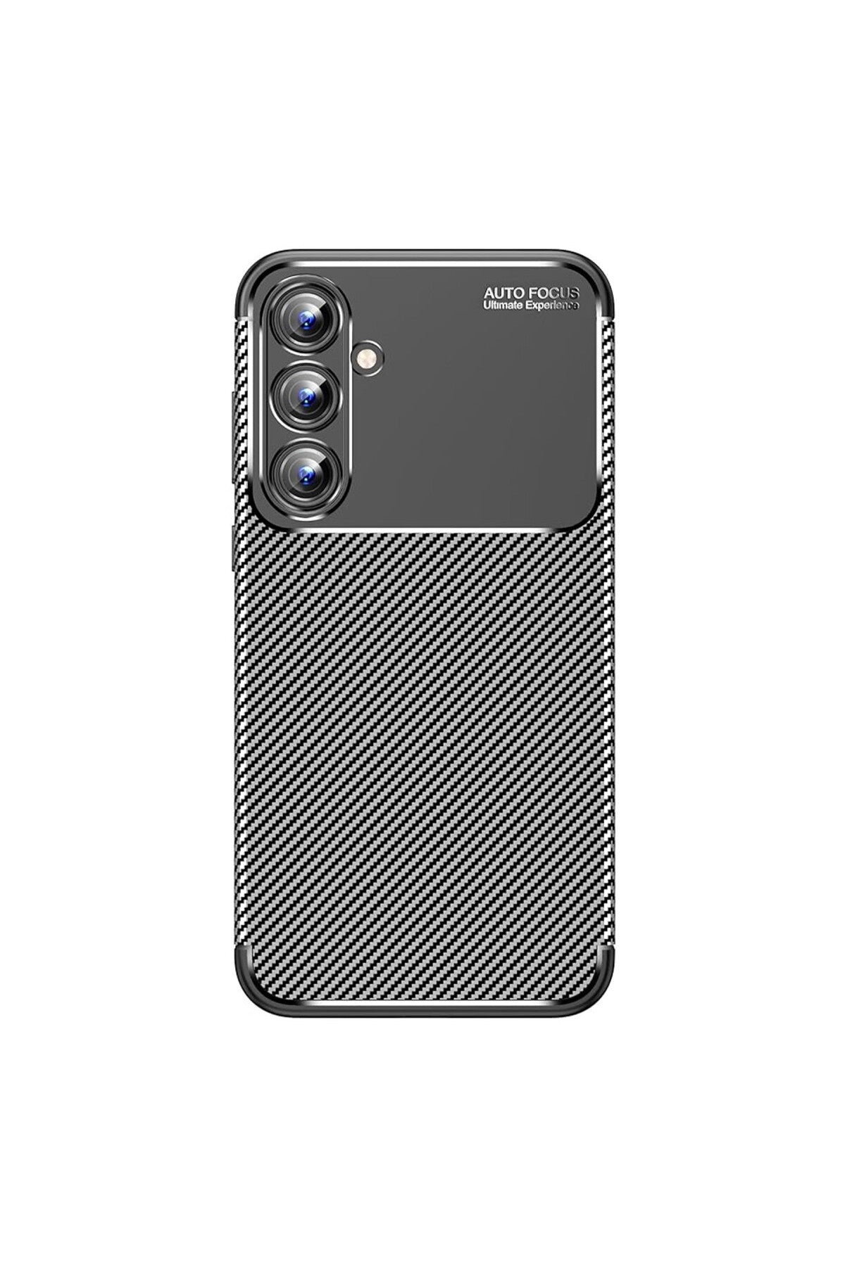 Samsung Galaxy A15 4G Uyumlu Kılıf Auto Focus Karbon Kapak - Siyah