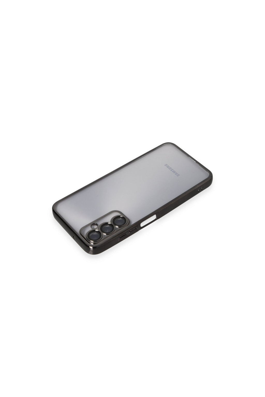 Samsung Galaxy A05S Uyumlu Kılıf Lensli Silikon - Siyah