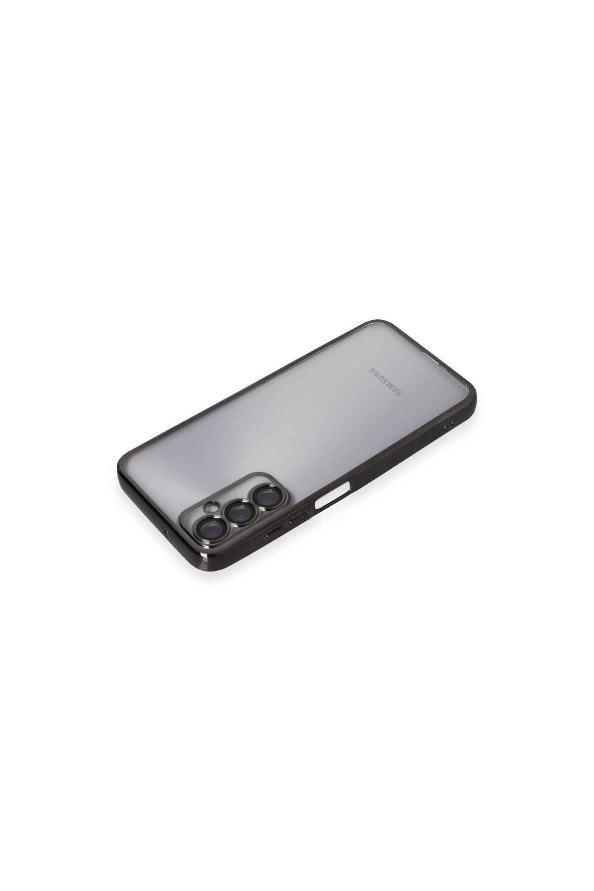 Samsung Galaxy A05S Uyumlu Kılıf Lensli Silikon - Siyah