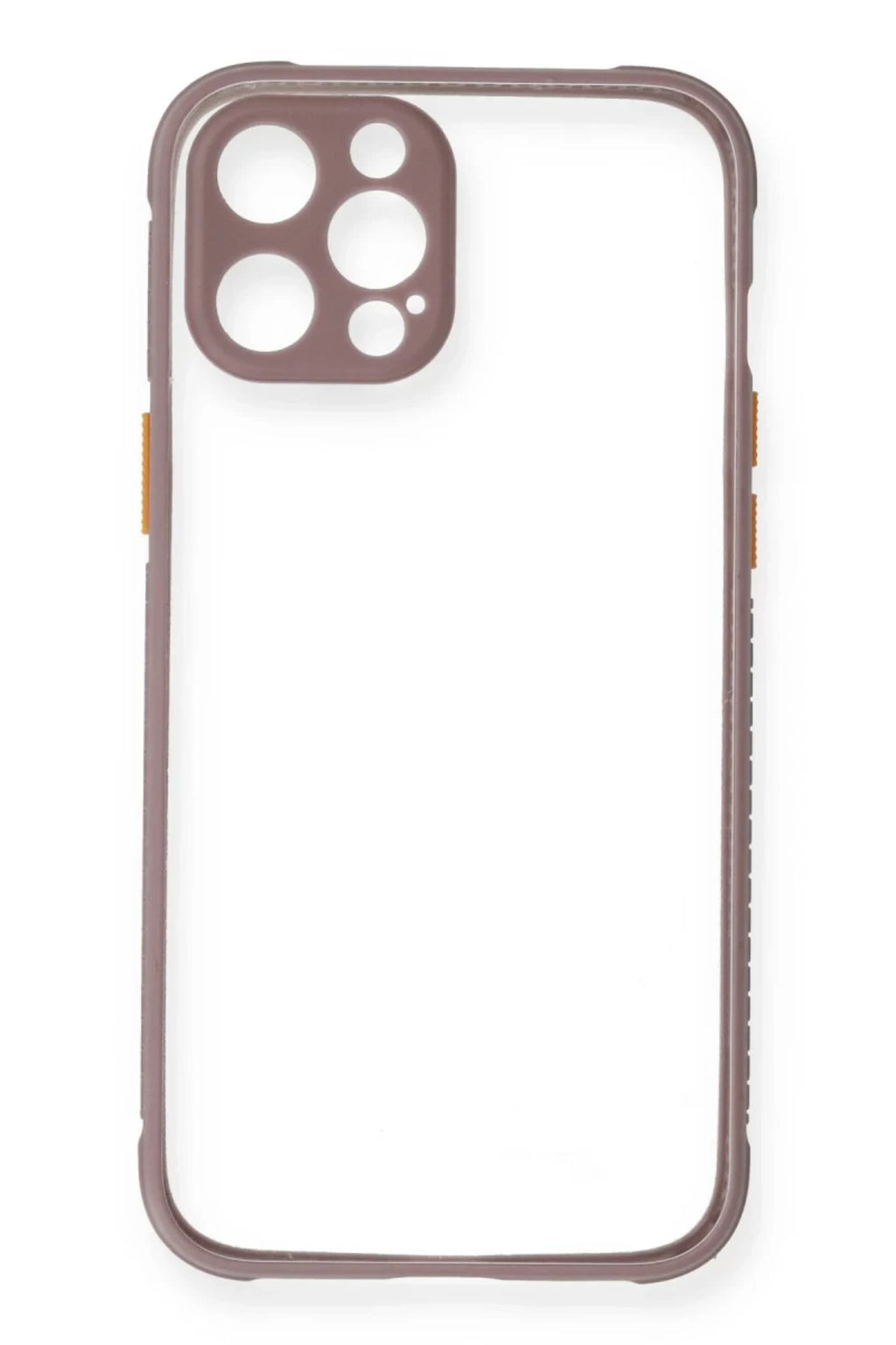 Apple iPhone 12 Uyumlu Kılıf Miami Şeffaf Silikon - Açık Mor