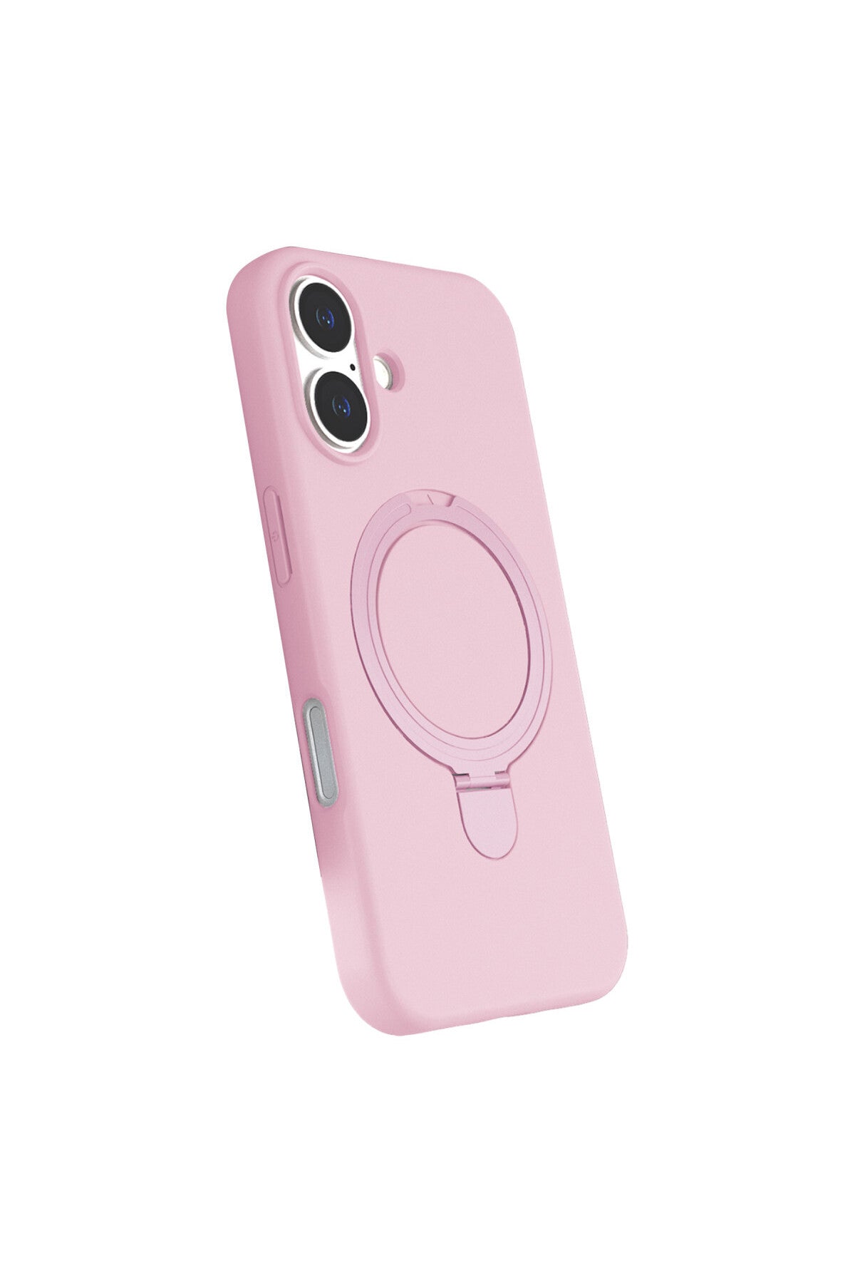 Apple iPhone 16 Uyumlu Regal Magsafe Standlı Kapak - Açık Pembe
