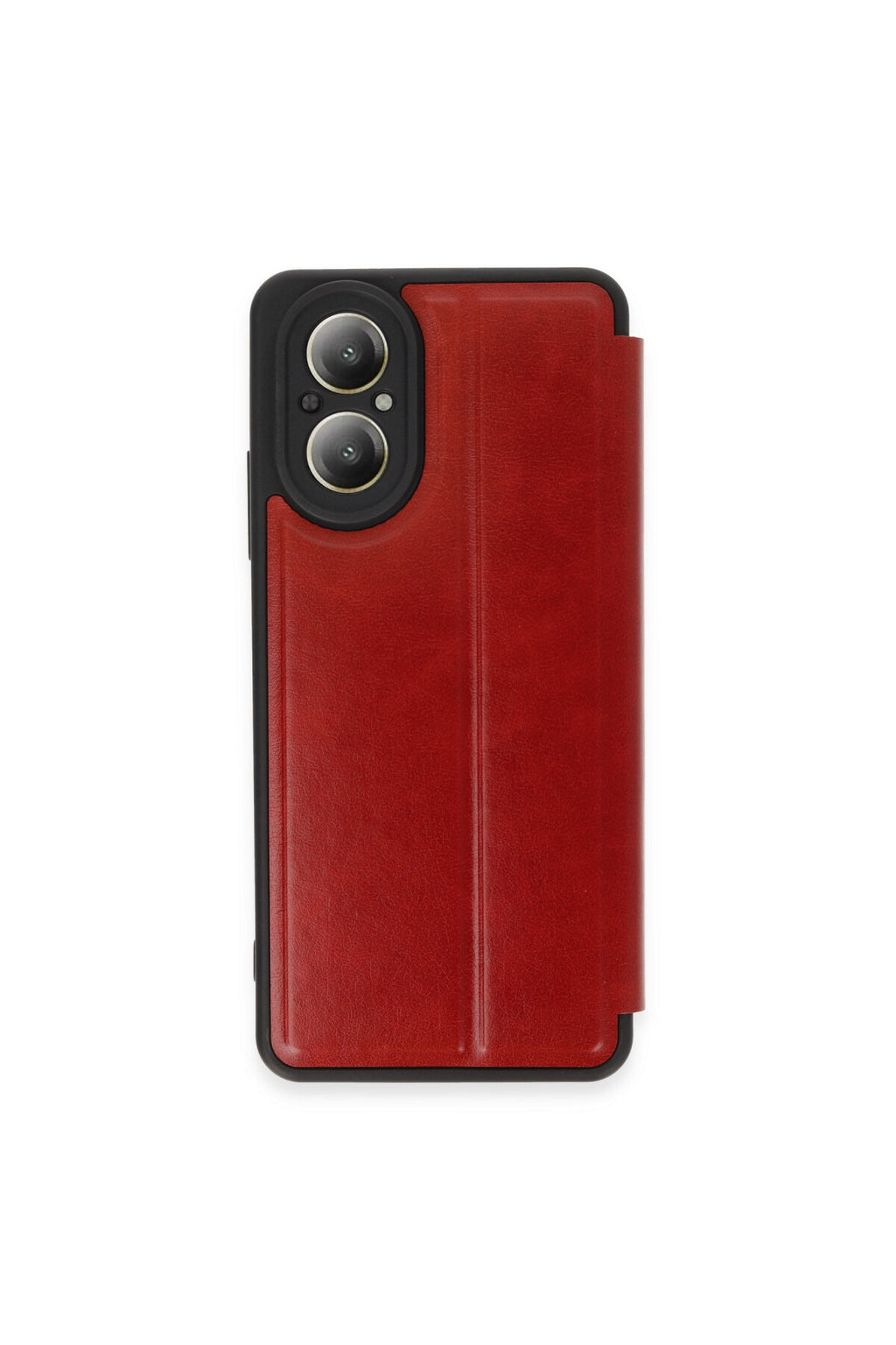 Realme 12 Lite Uyumlu Kılıf Flip Cover - Kırmızı